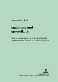 Vorderes Coverbild Anamnese und Apostolizität