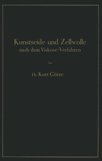 Vorderes Coverbild Kunstseide und Zellwolle nach dem Viskose-Verfahren