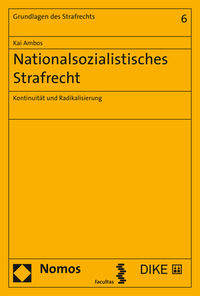 Vorderes Coverbild Nationalsozialistisches Strafrecht