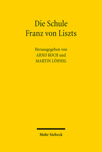 Vorderes Coverbild Die Schule Franz von Liszts