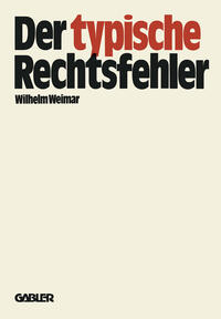 Vorderes Coverbild Der typische Rechtsfehler