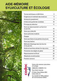 Vorderes Coverbild Aide-mémoire Sylviculture et écologie