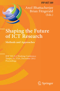 Vorderes Coverbild Shaping the Future of ICT Research: Methods and Approaches
