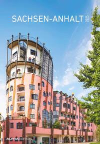 Vorderes Coverbild Alpha Edition - Sachsen-Anhalt 2025 Bildkalender, 23,7x34cm, Wandkalender mit Platz für Notizen und vielen Infos, Bilder aus Sachsen-Anhalt, deutsches Kalendarium und Ferientermine DE/AT/CH