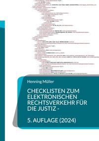 Vorderes Coverbild Checklisten zum elektronischen Rechtsverkehr für die Justiz
