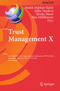 Vorderes Coverbild Trust Management X