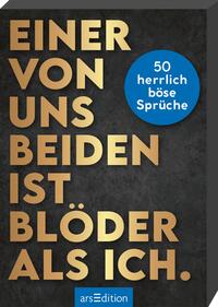Vorderes Coverbild Einer von uns beiden ist blöder als ich.