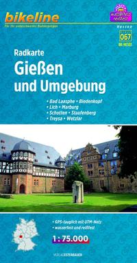 Vorderes Coverbild Radkarte Gießen und Umgebung (RK-HES03)