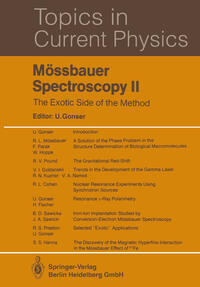 Vorderes Coverbild Mössbauer Spectroscopy II