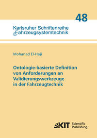 Vorderes Coverbild Ontologie-basierte Definition von Anforderungen an Validierungswerkzeuge in der Fahrzeugtechnik