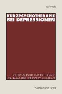 Vorderes Coverbild Kurzpsychotherapie bei Depressionen