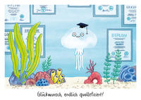 Vorderes Coverbild Warum heißt der Löwe Löwe? - Postkartenset "Qualle"
