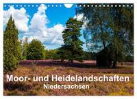 Vorderes Coverbild Moor- und Heidelandschaften Niedersachsen (Wandkalender 2025 DIN A4 quer), CALVENDO Monatskalender
