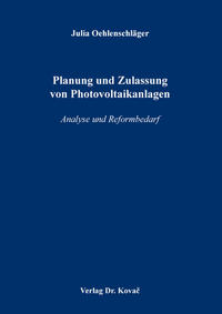 Vorderes Coverbild Planung und Zulassung von Photovoltaikanlagen