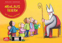 Vorderes Coverbild Nikolaus feiern mit Emma und Paul. Kamishibai Bildkartenset.