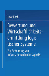 Vorderes Coverbild Bewertung und Wirtschaftlichkeitsermittlung logistischer Systeme