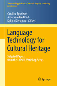 Vorderes Coverbild Language Technology for Cultural Heritage