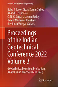Vorderes Coverbild Proceedings of the Indian Geotechnical Conference 2022 Volume 3