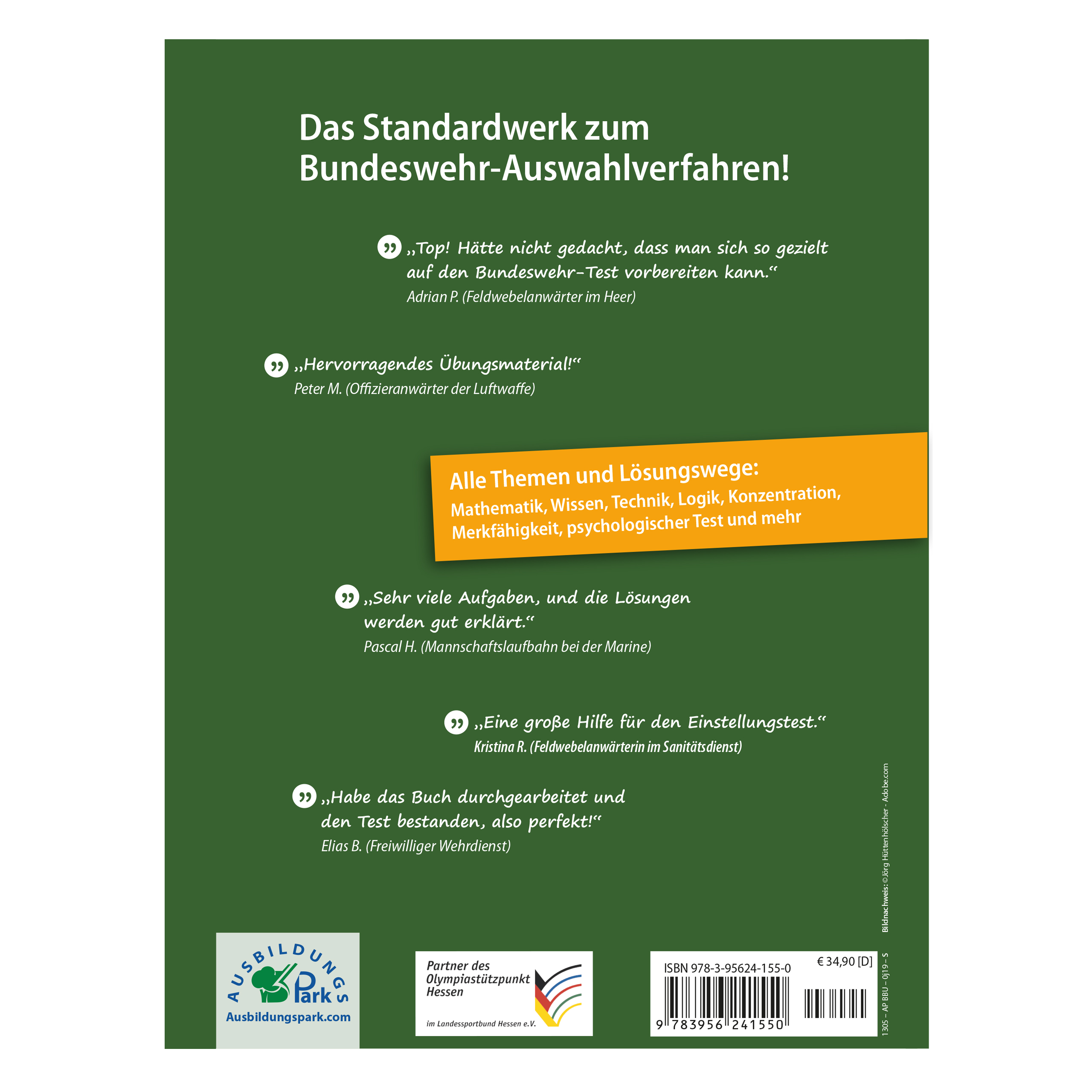 Anderes Coverbild Einstellungstest Bundeswehr: Prüfungspaket mit Testsimulation