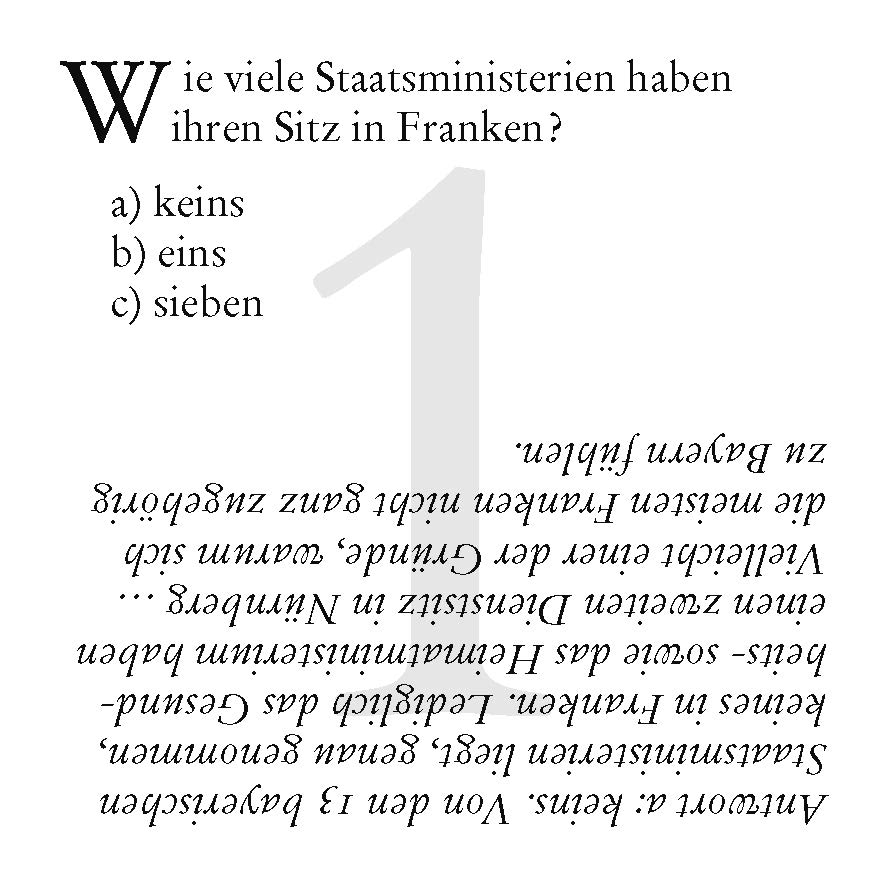 Beispielinhalt (Bild) Franken-Quiz