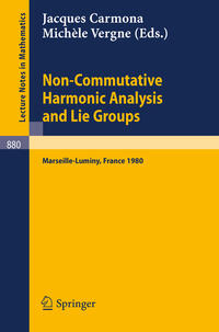 Vorderes Coverbild Non Commutative Harmonic Analysis and Lie Groups