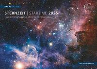 Vorderes Coverbild PALAZZI - Sternzeit 2025 Wandkalender, 70x50cm, Posterkalender mit brillanten Aufnahmen aus unserem Universum, eine astronomische Reise in Zeit und Raum, Textinfos, internationales Kalendarium