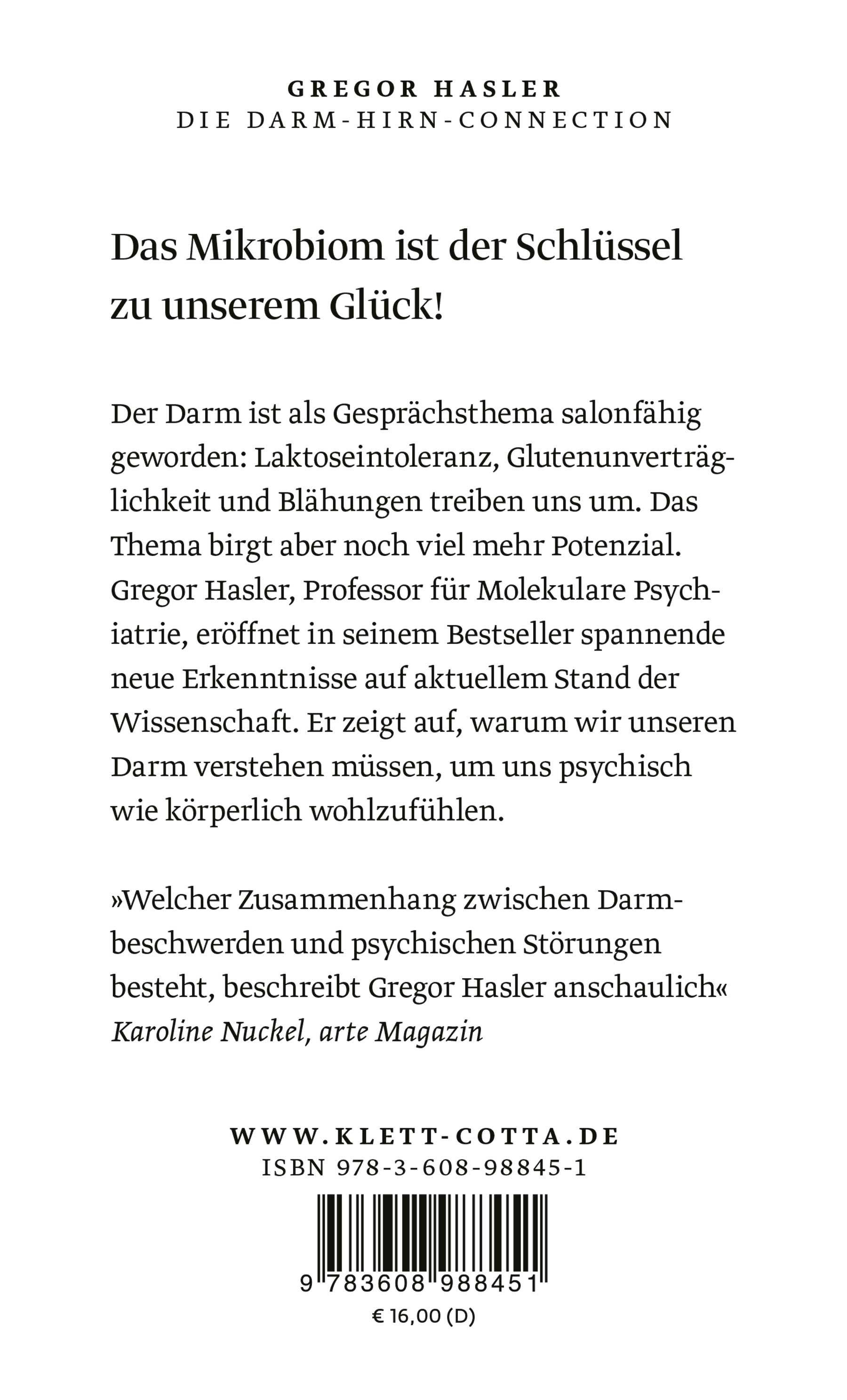 Rückseitencover Die Darm-Hirn-Connection