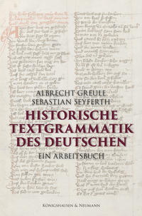 Vorderes Coverbild Historische Textgrammatik des Deutschen