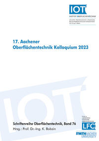 Vorderes Coverbild 17. Aachener Oberflächentechnik Kolloquium