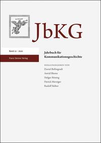 Vorderes Coverbild Jahrbuch für Kommunikationsgeschichte 22 (2020)