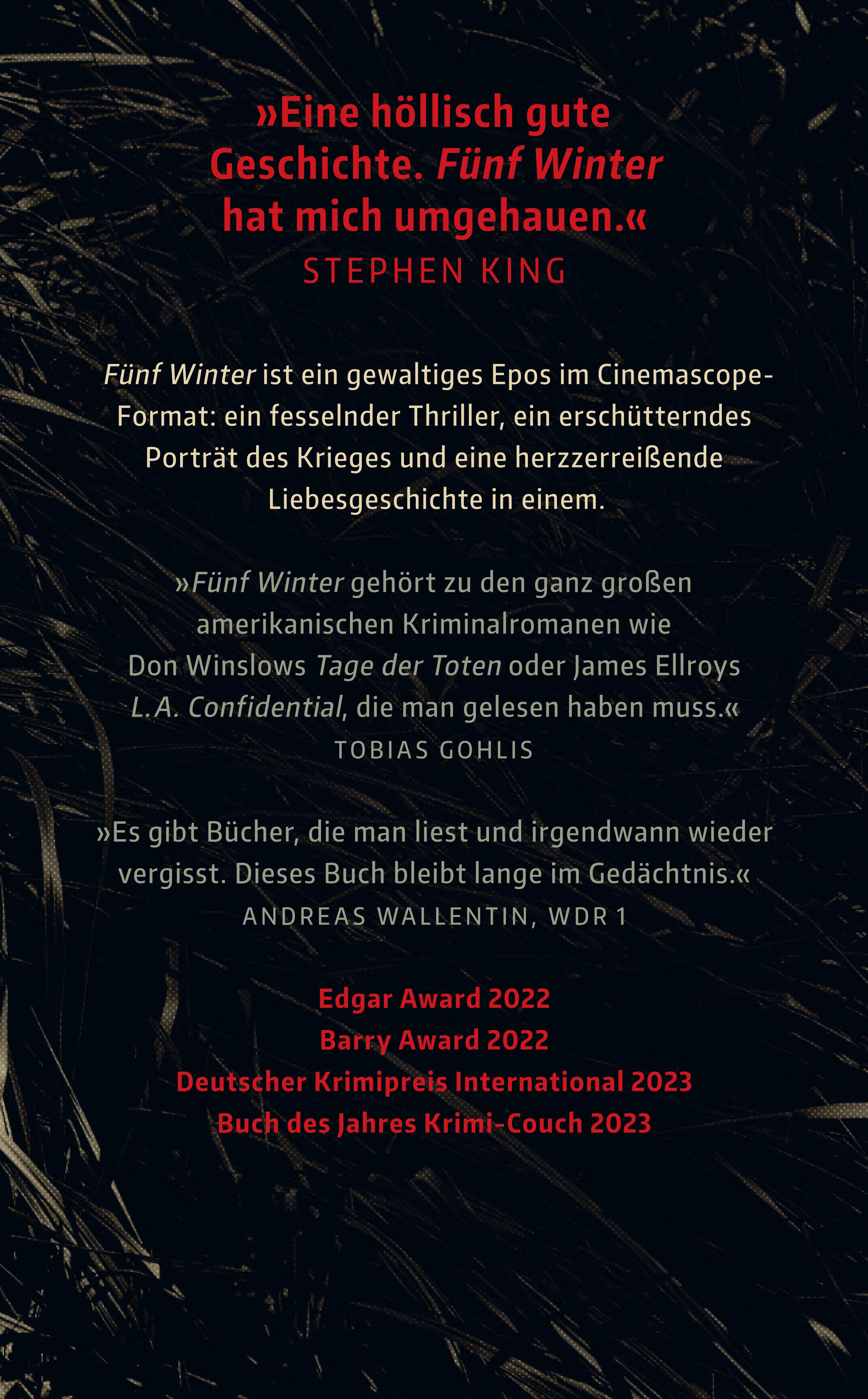 Rückseitencover Fünf Winter