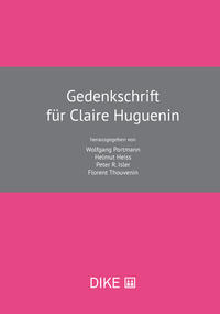 Vorderes Coverbild Gedenkschrift für Claire Huguenin