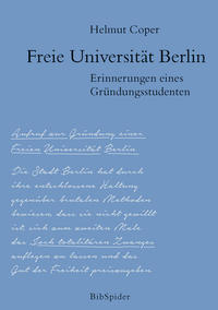 Vorderes Coverbild Freie Universität Berlin