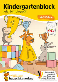 Vorderes Coverbild Kindergartenblock ab 3 Jahre - Jetzt bin ich groß!