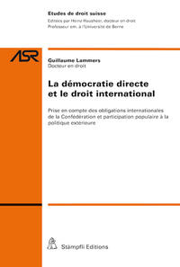 Vorderes Coverbild La démocratie directe et le droit international