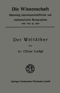 Vorderes Coverbild Der Weltäther