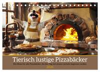 Vorderes Coverbild Tierisch lustige Pizzabäcker (Tischkalender 2026 DIN A5 quer), CALVENDO Monatskalender