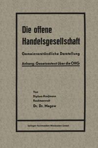 Vorderes Coverbild Die offene Handelsgesellschaft (OHG)