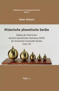 Vorderes Coverbild Historische phonetische Geräte