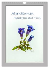 Vorderes Coverbild Alpenblumen Aquarelle aus Tirol (Wandkalender 2025 DIN A4 hoch), CALVENDO Monatskalender