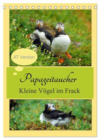 Vorderes Coverbild Papageitaucher Kleine Vögel im Frack AT Version (Tischkalender 2025 DIN A5 hoch), CALVENDO Monatskalender