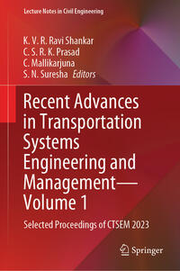 Vorderes Coverbild Recent Advances in Transportation Systems Engineering and Management—Volume 1