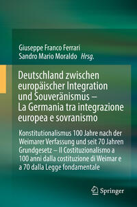Vorderes Coverbild Deutschland zwischen europäischer Integration und Souveränismus – La Germania tra integrazione europea e sovranismo