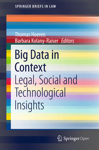 Vorderes Coverbild Big Data in Context