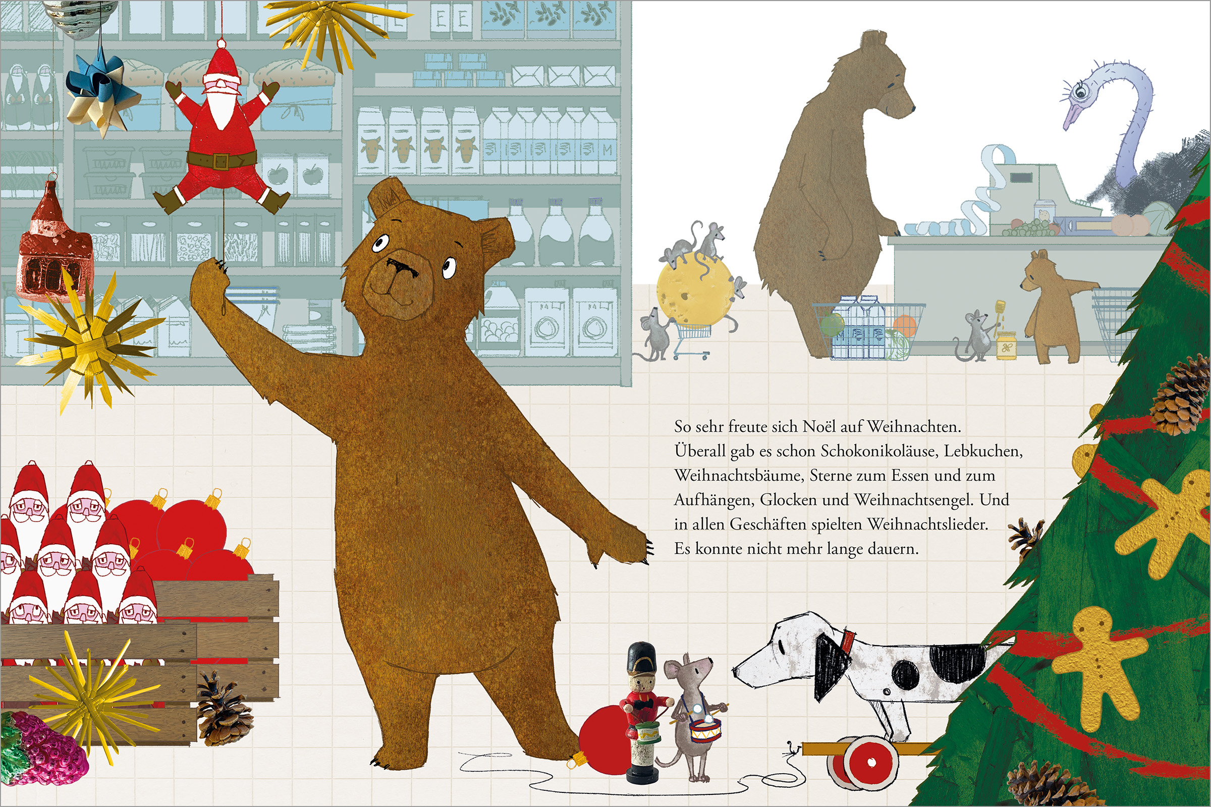 Beispielinhalt (Bild) Noël. Ein Bär sucht Weihnachten