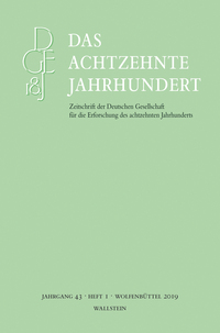 Vorderes Coverbild Das achtzehnte Jahrhundert 43/1