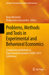 Vorderes Coverbild Problems, Methods and Tools in Experimental and Behavioral Economics