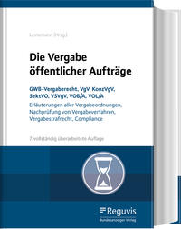 Vorderes Coverbild Die Vergabe öffentlicher Aufträge
