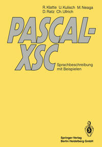 Vorderes Coverbild PASCAL-XSC