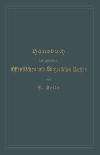 Vorderes Coverbild Handbuch des geltenden Öffentlichen und Bürgerlichen Rechts